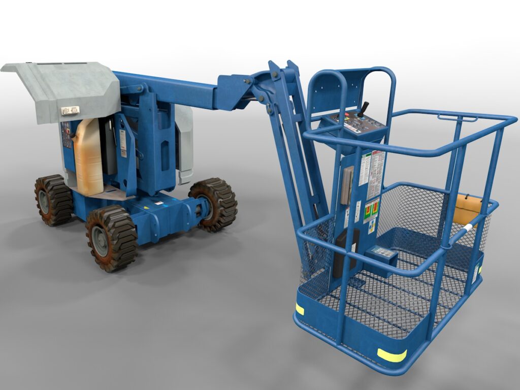 3D render of an elevated work platform