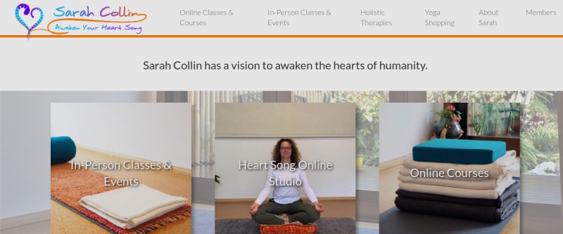 Sarah Collin homepage